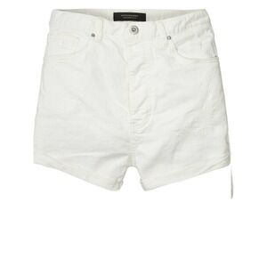Scotch & Soda High Rise Denim‎ Shorts White